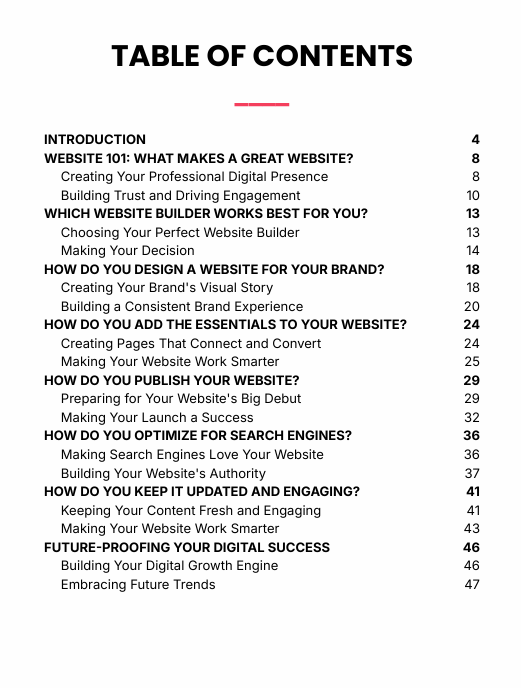 The Elite Website Ebook