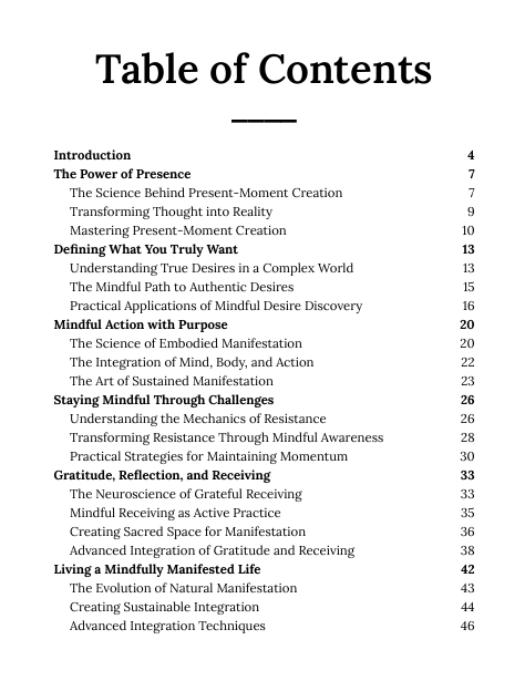 The Mindful Manifestation